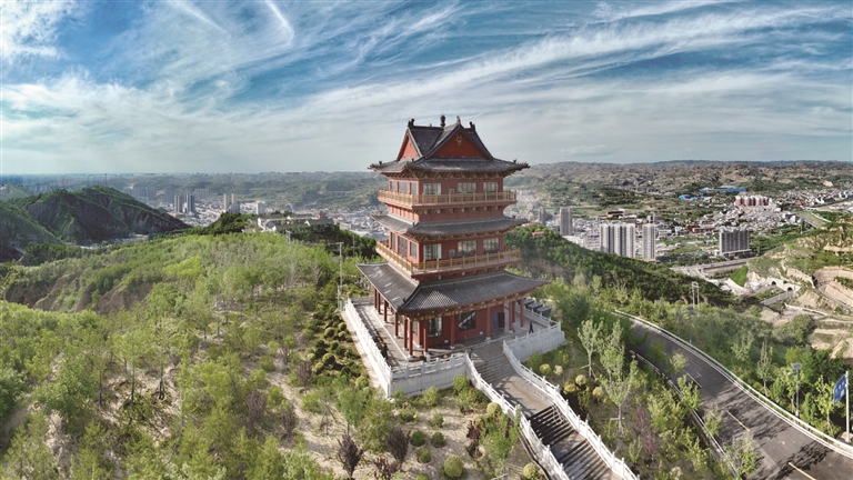 兴县南山公园风景如画的旅游地